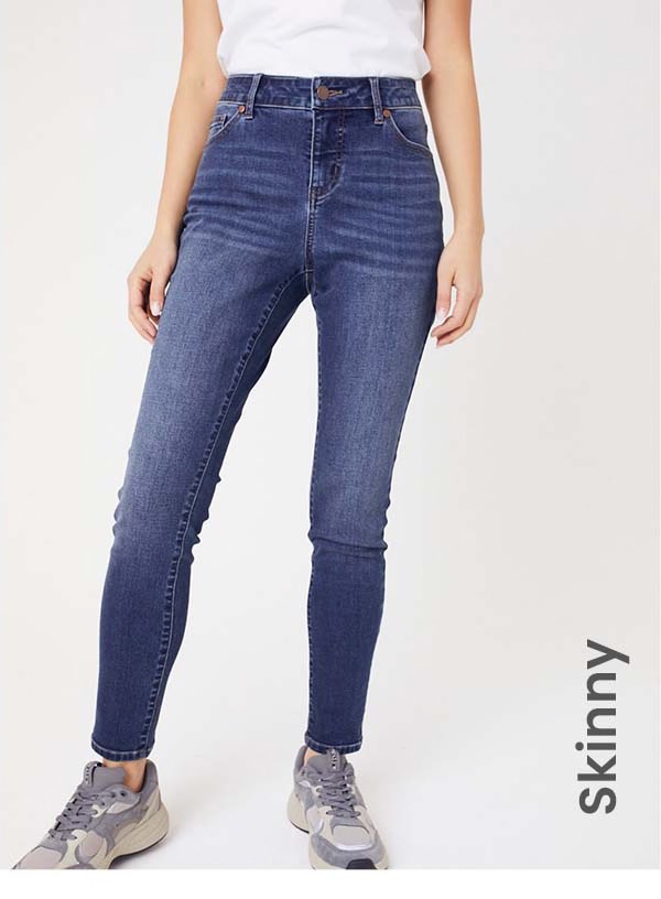 Shop the "Westport Incrediflex Denim Fit Solution 5 Pocket Skinny Jean"