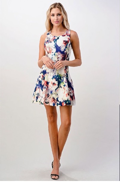 Shop the "Kaii Oil Painting Floral Printed Dress"