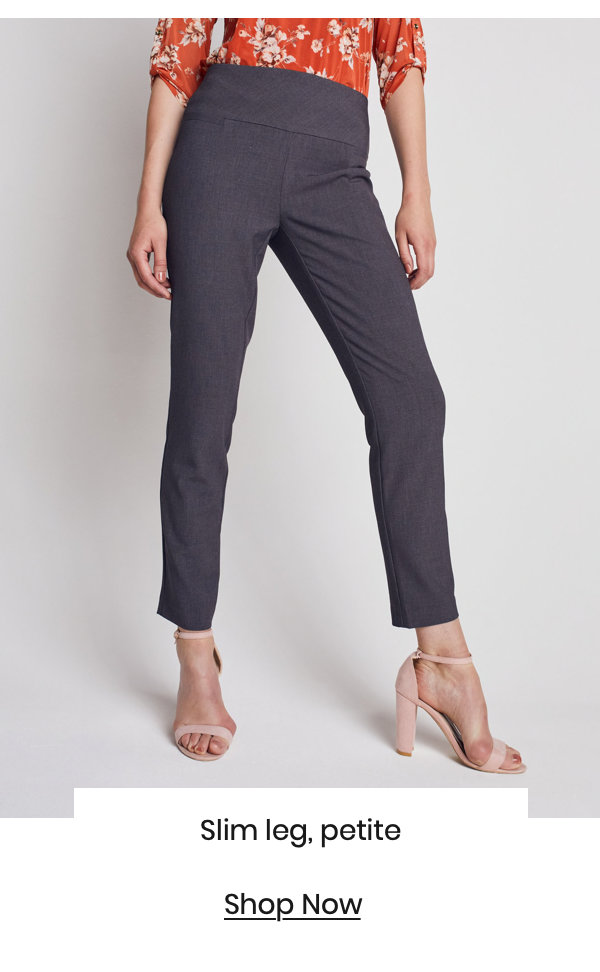 Shop the "Roz & Ali Secret Agent Slim Leg ide Waistband Pants"
