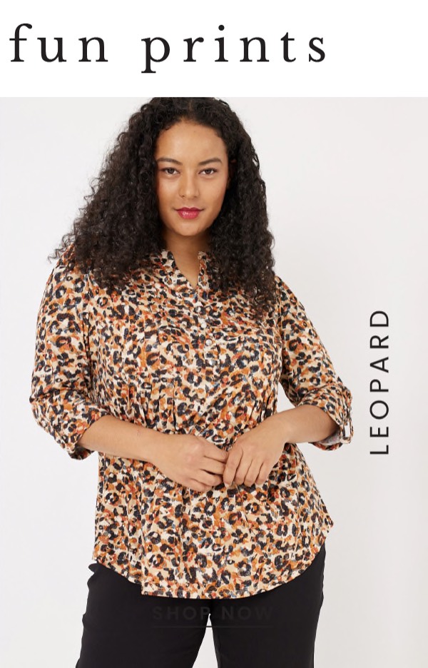 Shop the "Roz & Ali Leopard Multi Pintuck Popover"