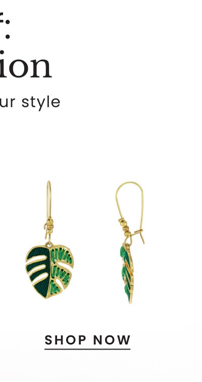 Shop the "Carol Dauplaise Leaf Drop Earrings"