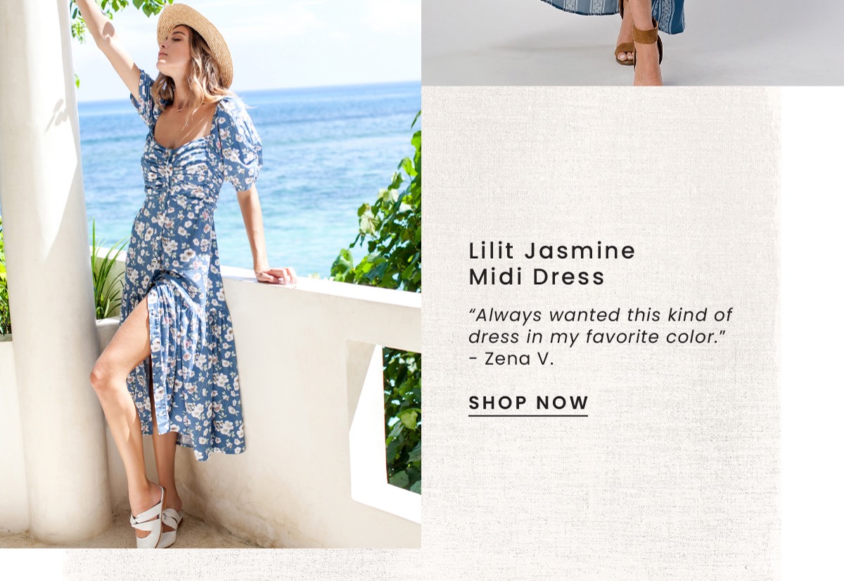 Shop the "Lilit Jasmine Midi Dress"