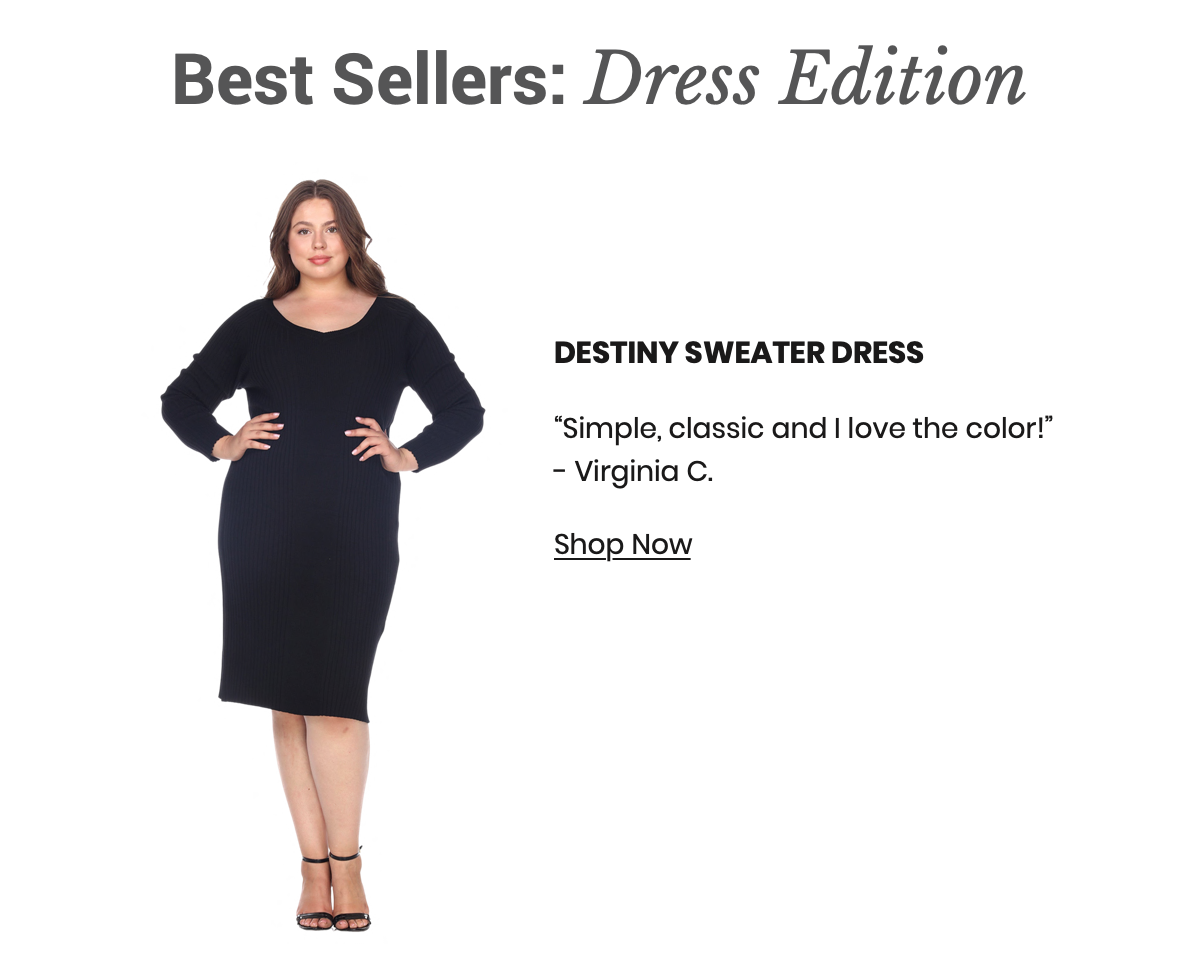 Shop the "Destiny Sweater Dress"
